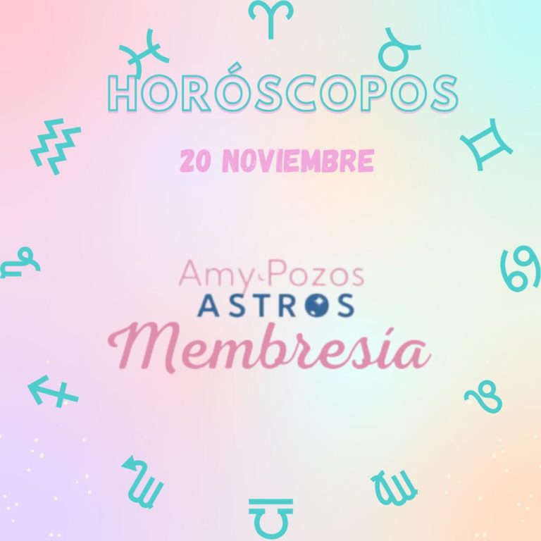 Horóscopos sábado 20 de noviembre 2021