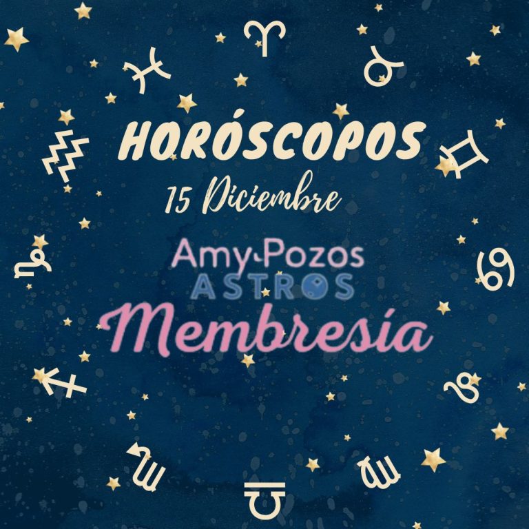 Horóscopos miércoles 15 de diciembre 2021