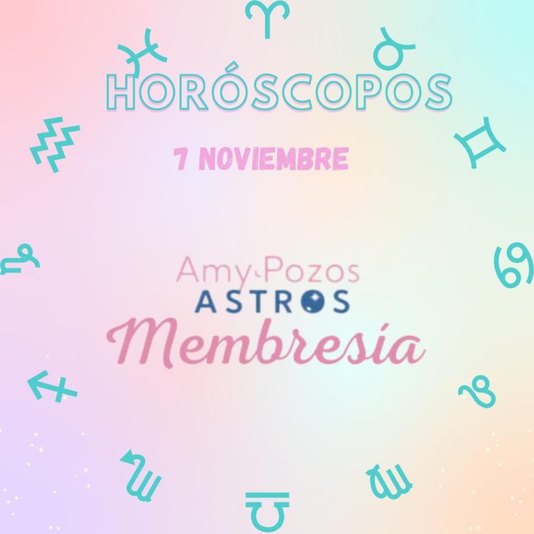 Horóscopos domingo 7 de noviembre 2021