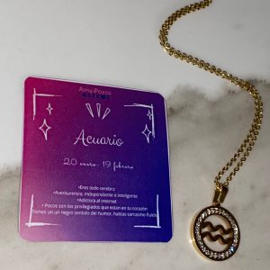 Collar símbolo zodiacal Acuario